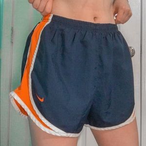 blue and orange nike shorts size large